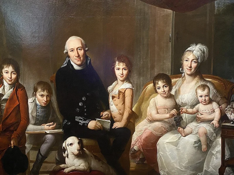 1737-Monique Daniche - La famiglia di Etienne Livio, 1801